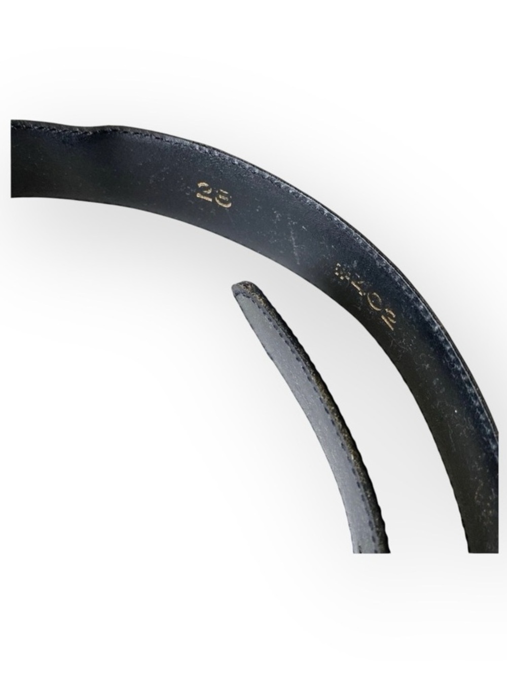 Vintage: Vincenza ☾ ©1997 Celestial Etched Metal Buckle Belt ☾ Black Leather - Picture 11 of 16